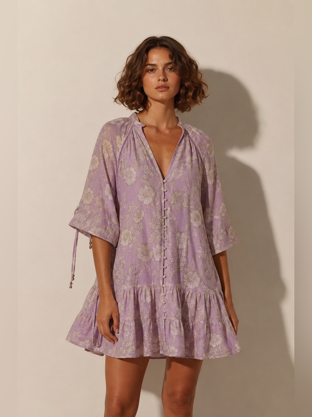 Kiviari Anthropologie Elzette Babydoll Mini Dress